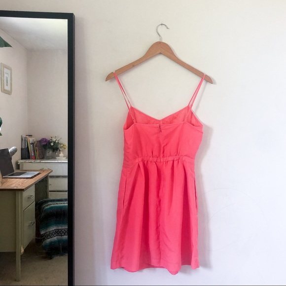 Neon Coral Summer Dress - Picture 3 of 3